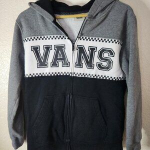 Vans Big Boys Long Sleeve Hoodie Full Zip Size Large